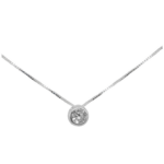 Collar de Plata 925 Punto de Luz Brilla con elegancia